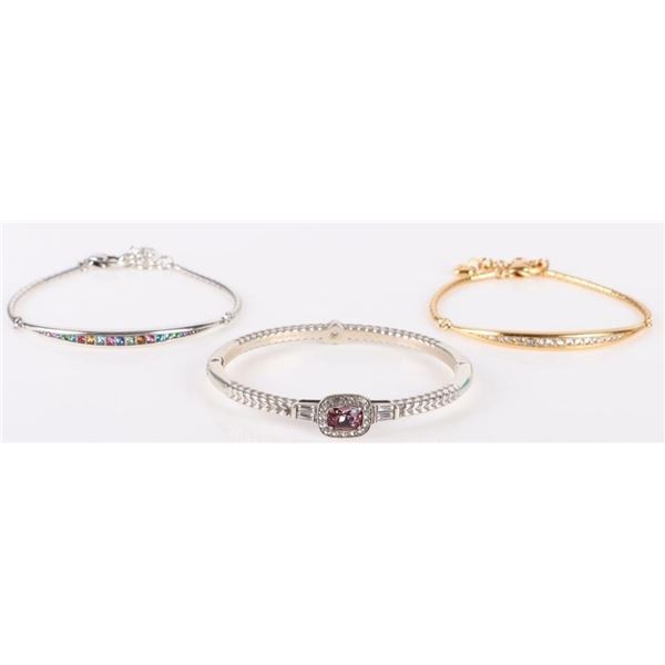 BRIGHTON RHINESTONE BRACELETS LOT OF 3