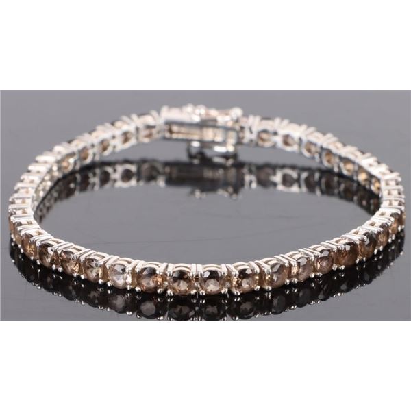 STERLING SILVER SPHENE LADIES TENNIS BRACELET