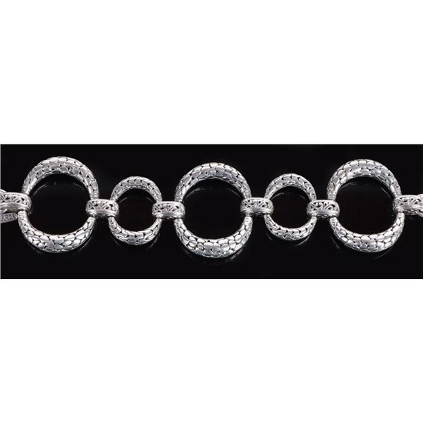 SARDA DESIGNER STERLING SILVER ORNATE BRACELET