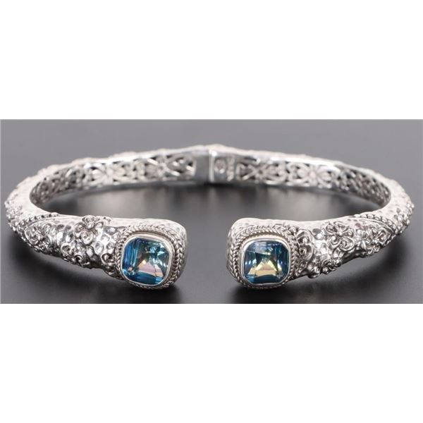 SARDA DESIGNER STERLING MYSTIC QUARTZ BRACELET