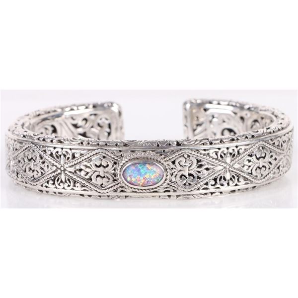 SARDA DESIGNER STERLING SILVER ORNATE BRACELET