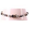 Image 2 : 5.5CTW BLUE SAPPHIRE STERLING SILVER BRACELET