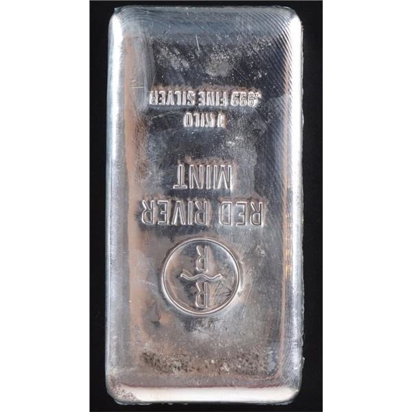 1 KILOGRAM FINE SILVER RED RIVER MINT BULLION