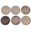 Image 1 : ASSORTED 90% SILVER LIBERTY PEACE DOLLARS - (6)