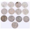 Image 1 : ASSORTED 90% SILVER U.S. HALF DOLLARS - (13)