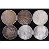 Image 1 : 1880-1928 MORGAN SILVER DOLLAR COINS (6)
