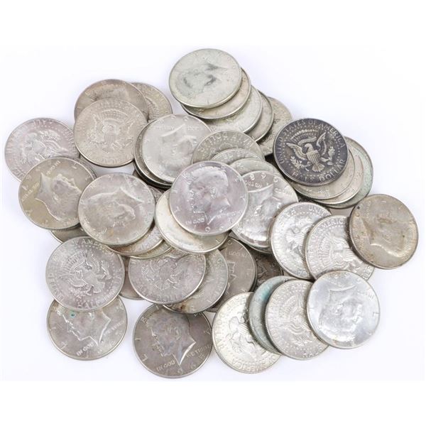 ASSORTED 40% 1960'S KENNEDY HALF DOLLARS - (49)