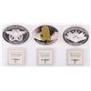 Image 1 : USA SILVER PLATED COMMEM. PROOF MEDALS  W/ COA'S