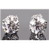 Image 1 : 14K WHITE GOLD 4.09CT DIAMOND STUD EARRINGS IGI