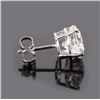 Image 3 : 14K WHITE GOLD 4.09CT DIAMOND STUD EARRINGS IGI