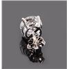 Image 4 : 14K WHITE GOLD 4.09CT DIAMOND STUD EARRINGS IGI