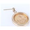 Image 5 : 14K 1/10 GOLD  KRUGERRAND  DANGLE EARRINGS