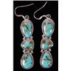 Image 1 : CHACO CANYON KINGMAN TURQUOISE DROP EARRINGS