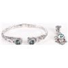 Image 1 : SARDA STERLING SILVER MYSTIC BLUE QUARTZ JEWELRY