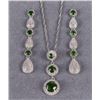 Image 1 : TSAVORITE GARNET STERLING SILVER MATCHING SET