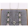 Image 3 : TSAVORITE GARNET STERLING SILVER MATCHING SET