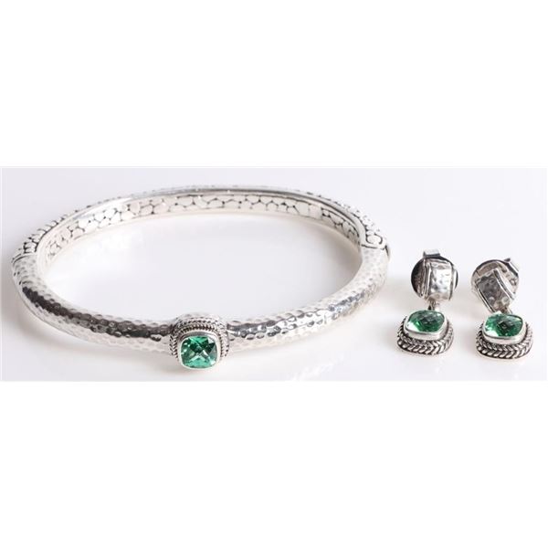 4.5CT GREEN SAPPHIRE SARDA STERLING SILVER JEWELRY