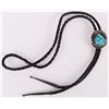 Image 1 : NATIVE AMERICAN STERLING & TURQUOISE BOLO TIE