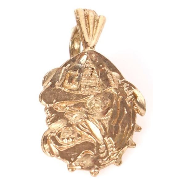 10K GOLD GEORGIA BULLDOGS PENDANT