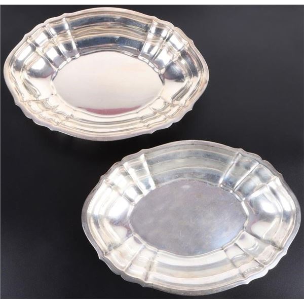 CHIPPENDALE STERLING SILVER OVAL PLATTER SET