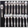 Image 1 : ANTIQUE WHITING HERALDIC STERLING SILVER SPOONS