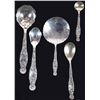 Image 2 : ANTIQUE WHITING HERALDIC STERLING ORNATE SPOONS