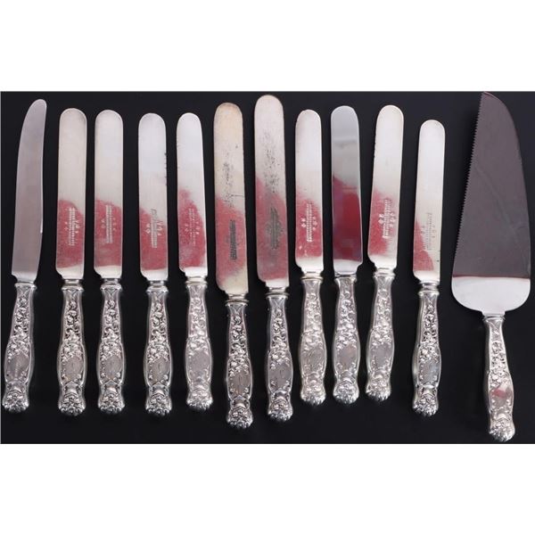 ANTIQUE STERLING SILVER  J. RODGERS & SONS KNIVES