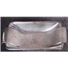 Image 1 : 671 GRAMS -STERLING SILVER MONOGRAM DINNER TRAY