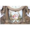 Image 2 : SEVRES STYLE GILT METAL & PORCELAIN MANTLE CLOCK