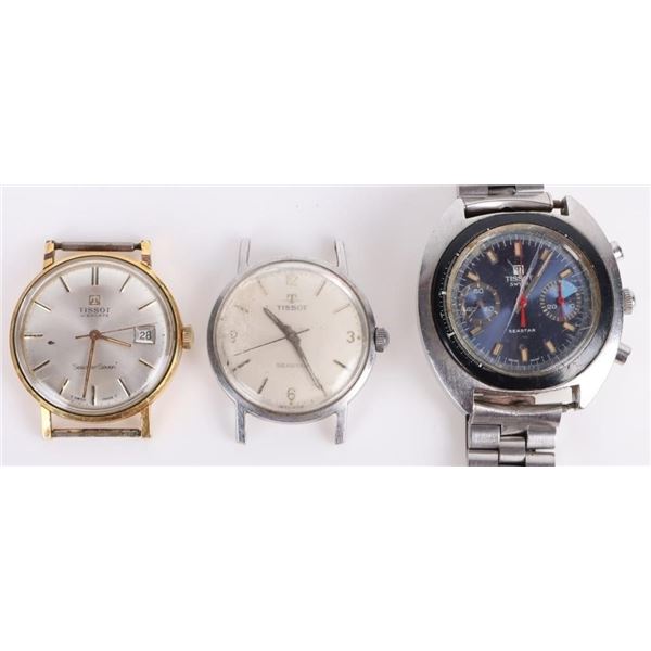 TISSOT MEN'S WRISTWATCH LOT OF 3