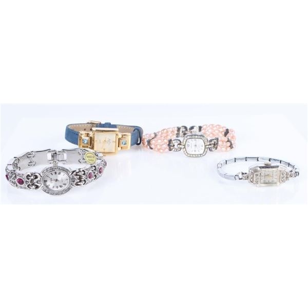 ASSORTED LADIES FASHION WRISTWATCHES (4)