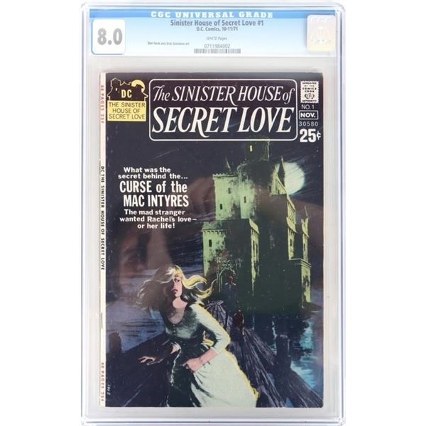 THE SINISTER HOUSE OF SECRET LOVE #1  CGC 8.0