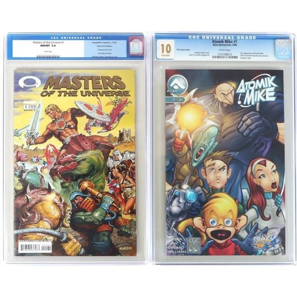 MOTU #1 GOLD FOIL EDITION & ATOMIK MIKE #1 CGC