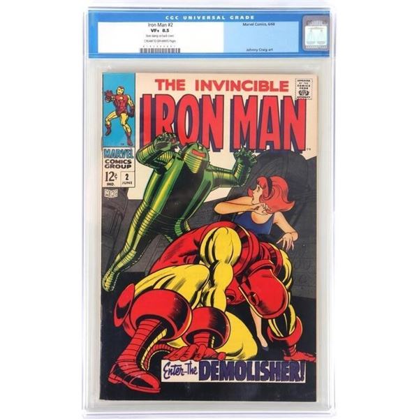IRON MAN #2 (1968) MARVEL CGC 8.5 - 1ST DEMOLISHER