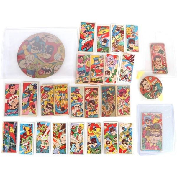 VINTAGE SUPERHERO JAPANESE MENKO CARD COLLECTION