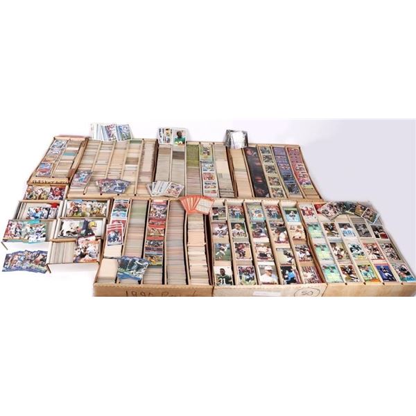 COLLECTOR'S LOT OF 1990-80'S FOOTBALL CARDS & SETS