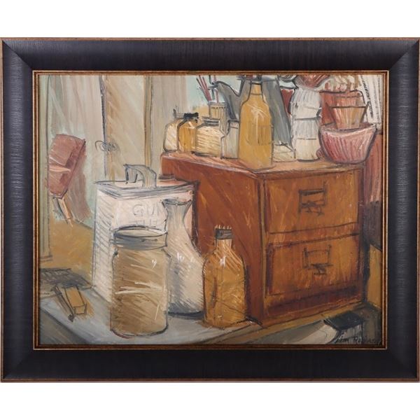 ORIGINAL ACRYLIC IN THE MANNER OF JIMMIE ROBINSON