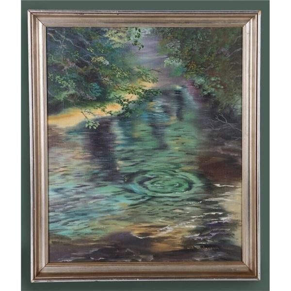 WIL ANDERSON "SPRING RISE" OIL ON CANVAS FRAMED