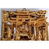 Image 4 : VINTAGE CARVED ASIAN GOLD GLIT WOODEN WALL PANEL