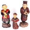 Image 1 : ANTIQUE CHINESE TAOIST TEMPLE FIGURES - LOT OF 3