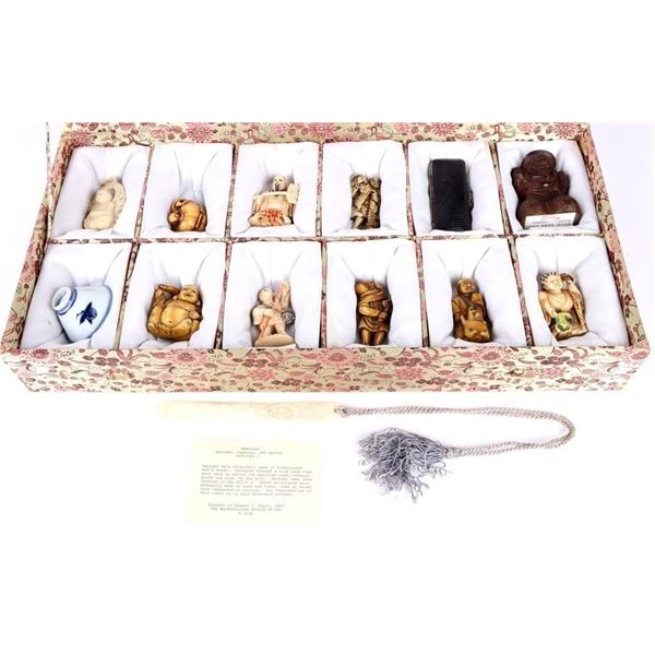 JAPANESE HAND-CARVED NETSUKE COLLECTION & MORE