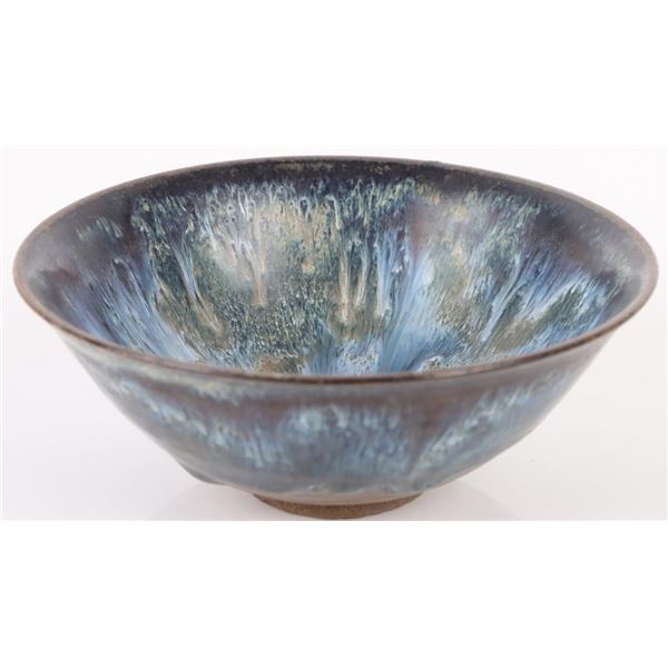 CHINESE BLUE CLAY FLAMBE HANDMADE BOWL