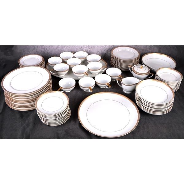 HUGE SET OF MIKASA JAPAN PALATIAL GOLD DINNER SET