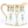 Image 1 : HAND PAINTED PITCHER REGENCY WATERLILIES PATTERN