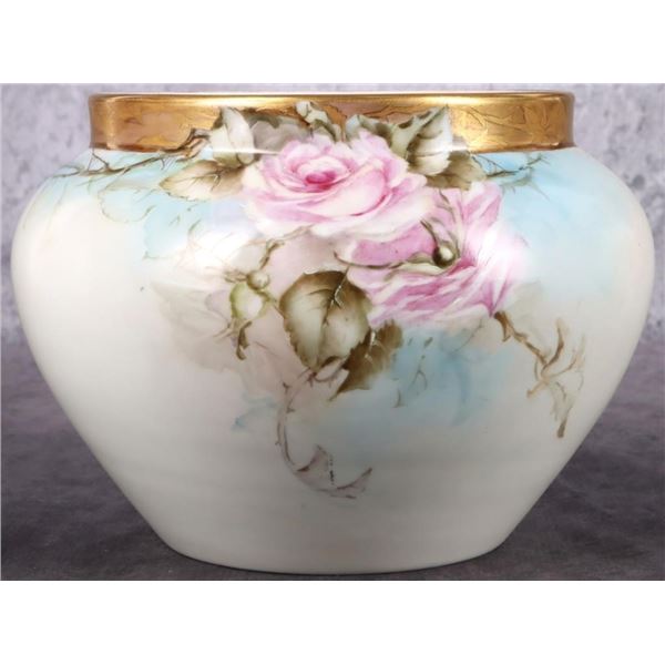 VTG LIMOGES D & C FRANCE HAND PAINTED VASE