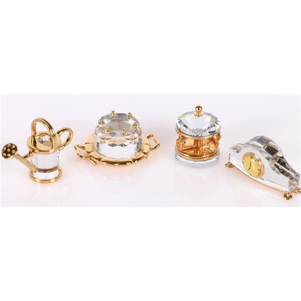 SWAROVSKI CRYSTAL MEMORIES FIGURES - LOT OF 4
