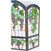 Image 5 : TIFFANY STYLE STAINED GLASS FIREPLACE SCREEN