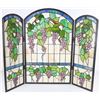 Image 6 : TIFFANY STYLE STAINED GLASS FIREPLACE SCREEN