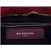 Image 4 : BALENCIAGA  RED SUEDE LADIES CITY BAG
