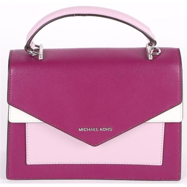 MICHAEL KORS LUDLOW LEATHER SATCHEL BAG (NWT)